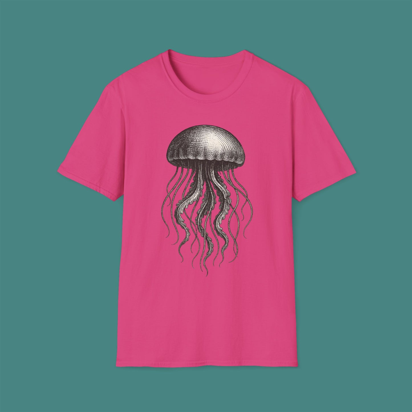 Vintage Etching Jellyfish Unisex T-Shirt