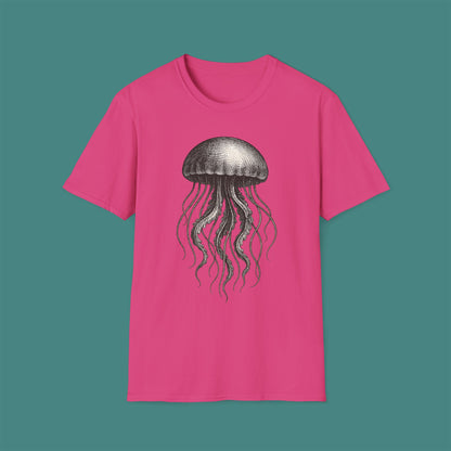 Vintage Etching Jellyfish Unisex T-Shirt