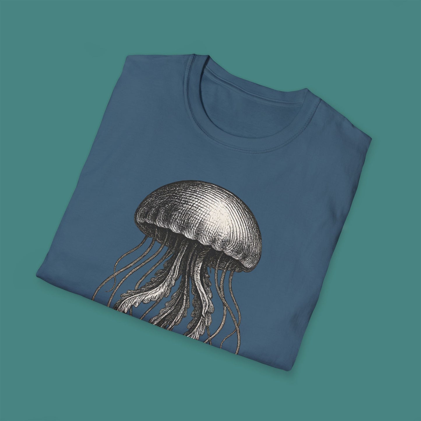 Vintage Etching Jellyfish Unisex T-Shirt