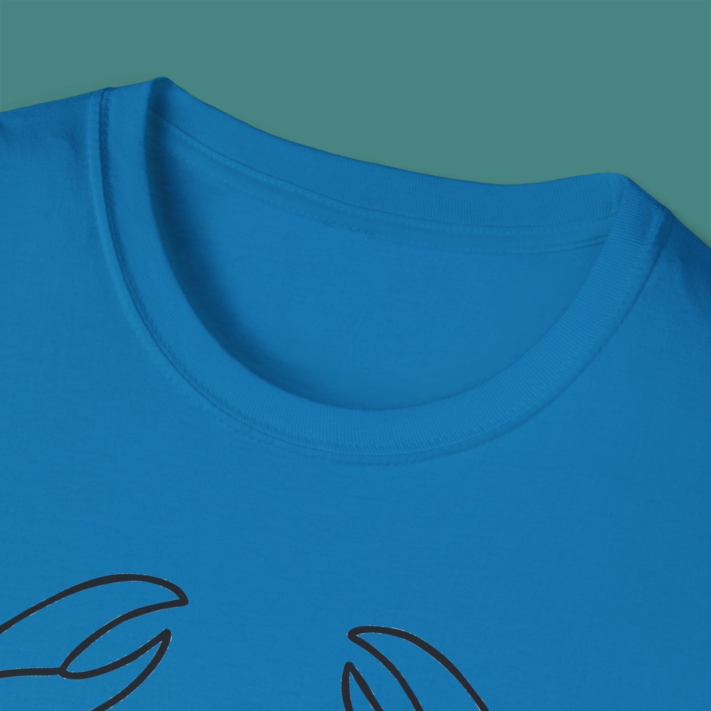 Minimalist Line Art Crab Unisex T-Shirt