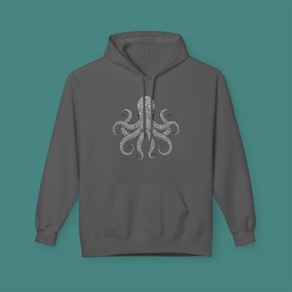 Intricate Mandala Octopus Fleece Unisex Hoodie