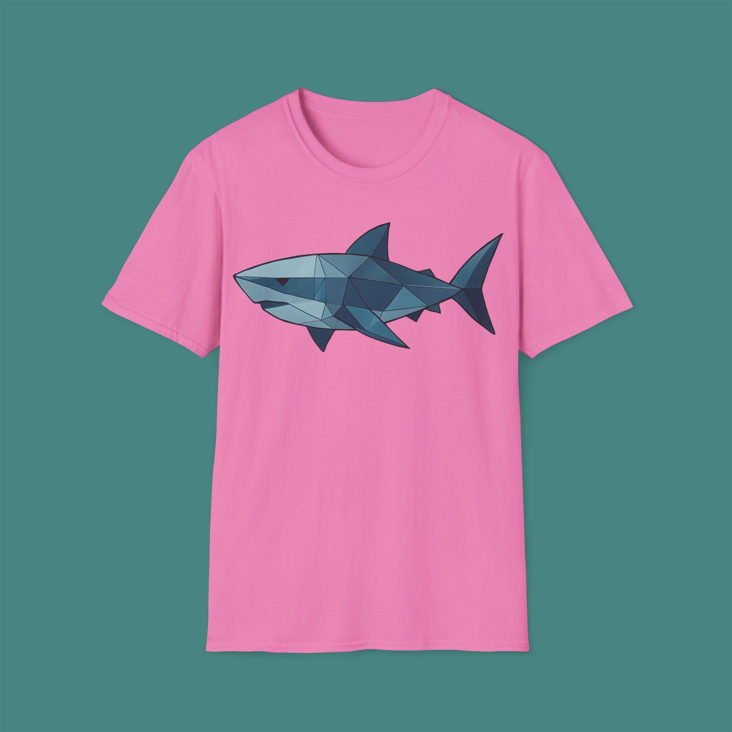 Geometric Polygon Shark Unisex T-Shirt