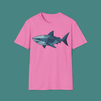 Geometric Polygon Shark Unisex T-Shirt