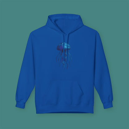 Geometric Polygon Jellyfish Fleece Unisex Hoodie
