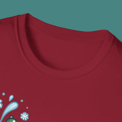 Christmas Whale Unisex T-Shirt