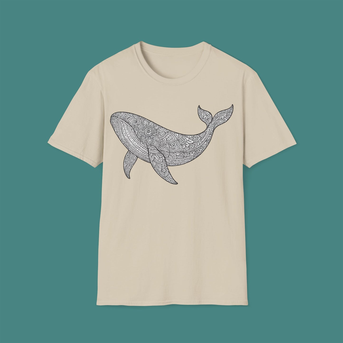 Intricate Mandala Whale Unisex T-Shirt