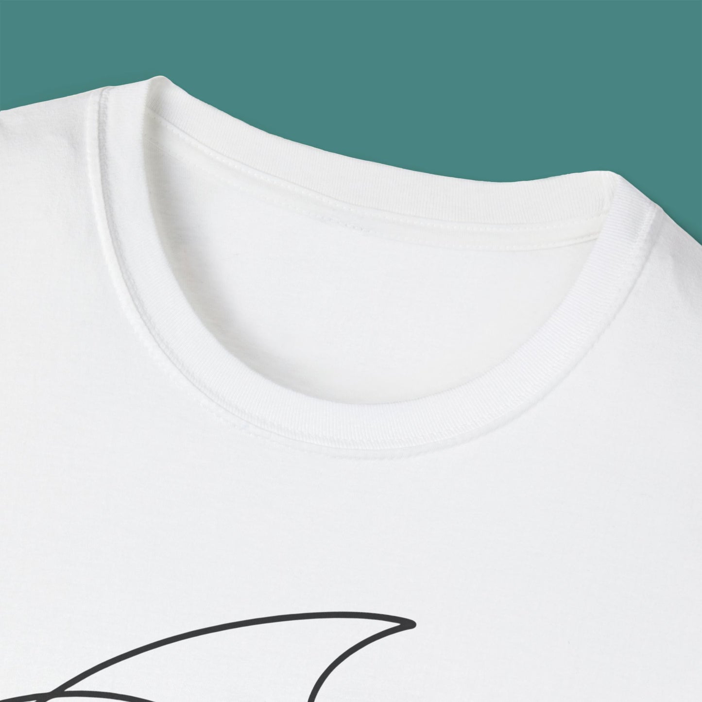 Minimalist Line Art Fish Unisex T-Shirt