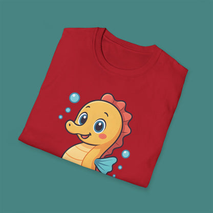 Cartoon Cute Seahorse Unisex T-Shirt
