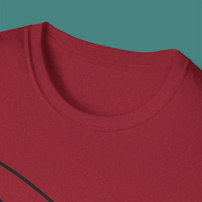 Minimalist Line Art Whale Unisex T-Shirt