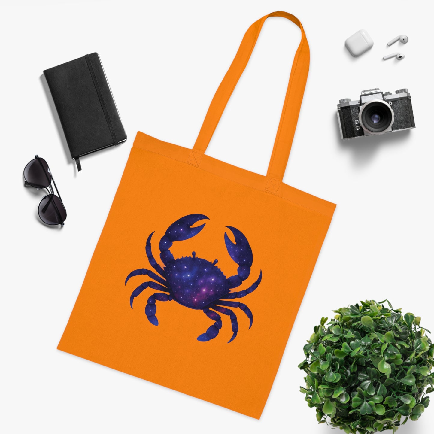 Cosmic Galaxy Crab Tote Bag