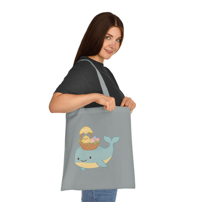 Easter Whale Tote Bag