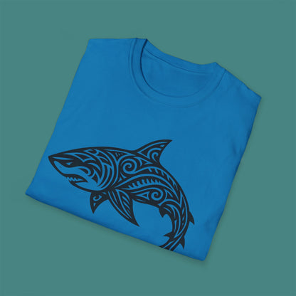 Tribal Tattoo Shark Unisex T-Shirt