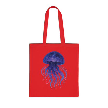 Cosmic Galaxy Jellyfish Tote Bag
