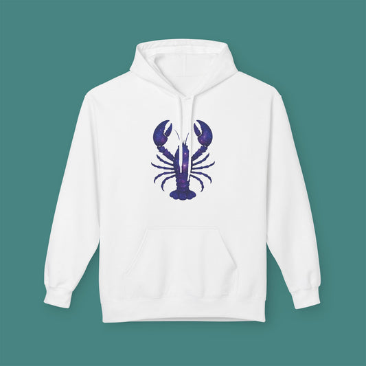 Cosmic Galaxy Lobster Fleece Unisex Hoodie