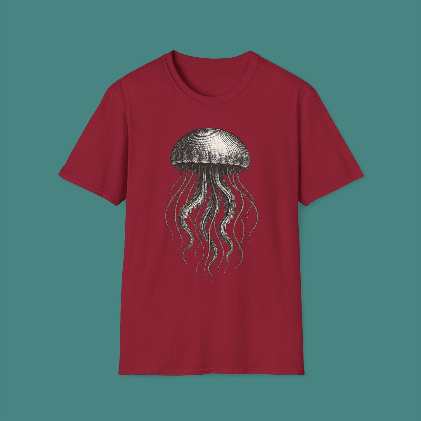 Vintage Etching Jellyfish Unisex T-Shirt