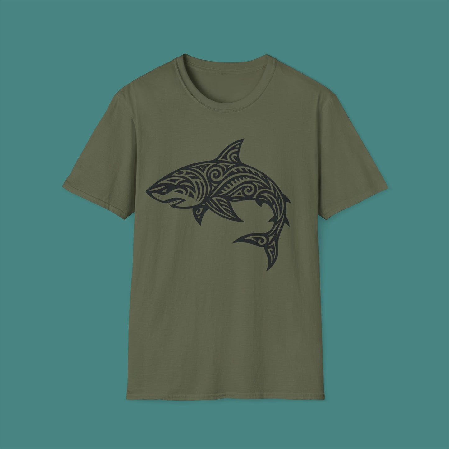 Tribal Tattoo Shark Unisex T-Shirt