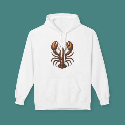 Steampunk Mechanical Lobster Fleece Unisex Hoodie