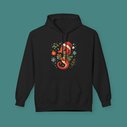 Christmas Seahorse Fleece Unisex Hoodie
