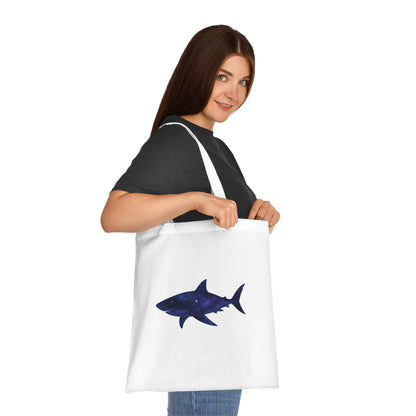 Cosmic Galaxy Shark Tote Bag