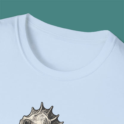 Vintage Etching Seahorse Unisex T-Shirt