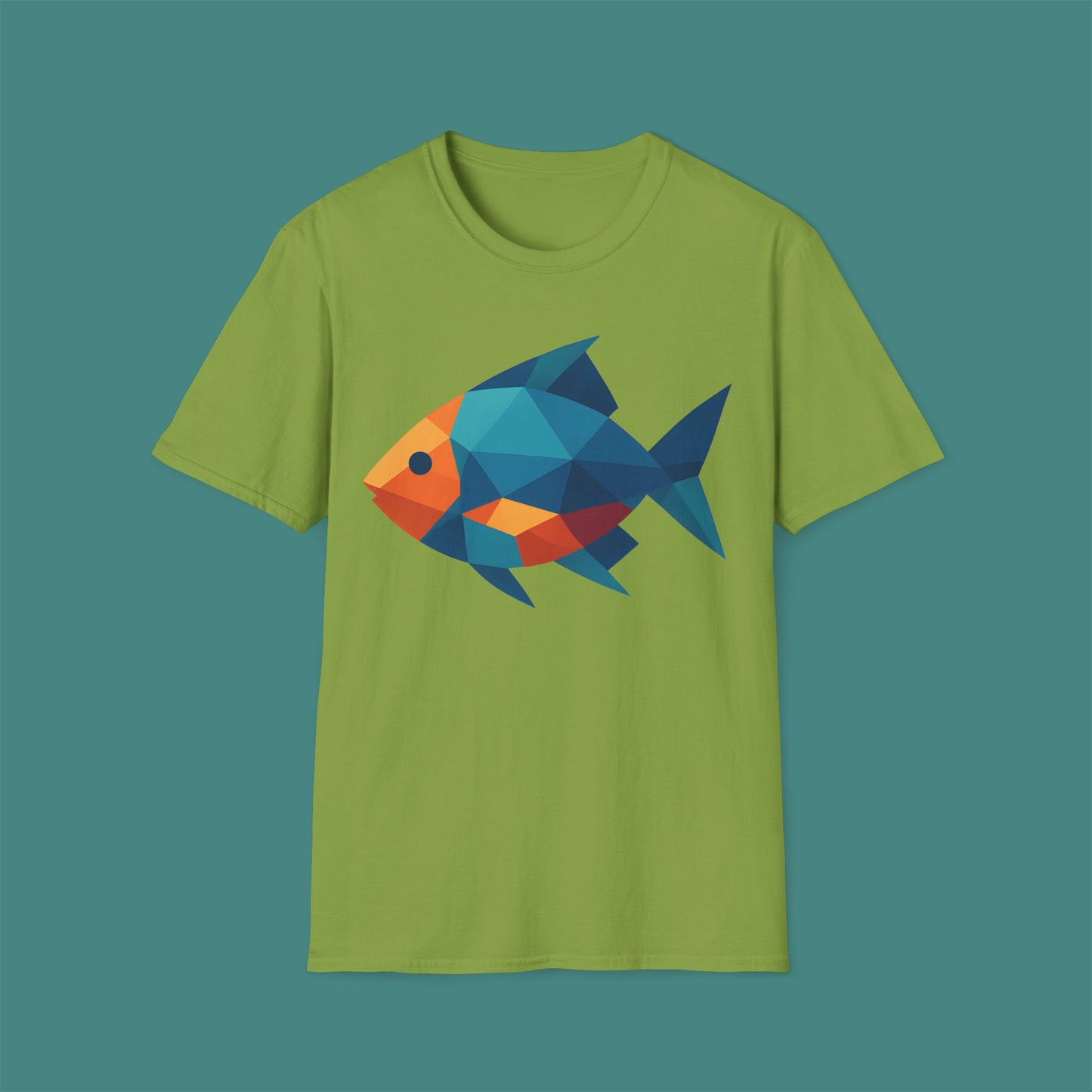 Geometric Polygon Fish Unisex T-Shirt