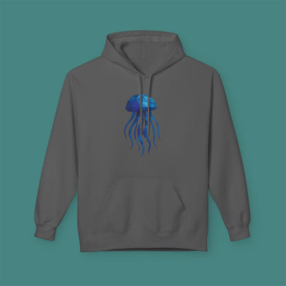 Geometric Polygon Jellyfish Fleece Unisex Hoodie