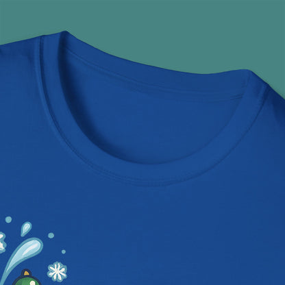 Christmas Whale Unisex T-Shirt