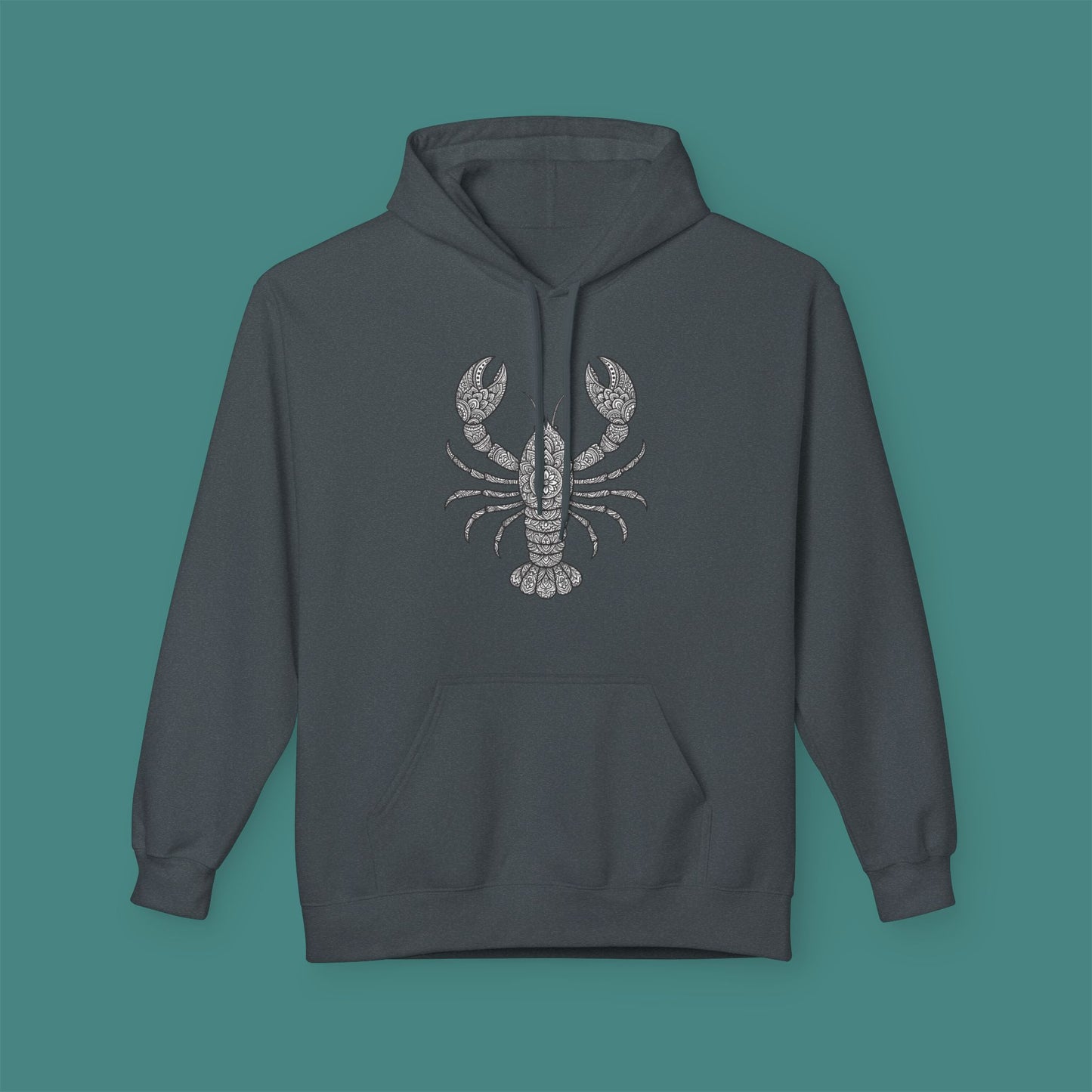 Intricate Mandala Lobster Fleece Unisex Hoodie