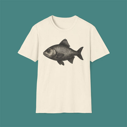 Vintage Etching Fish Unisex T-Shirt