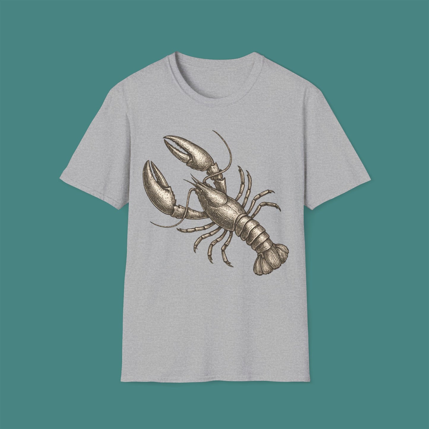 Vintage Etching Lobster Unisex T-Shirt