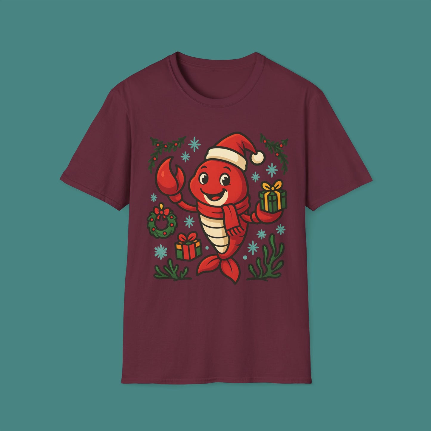 Christmas Lobster Unisex T-Shirt