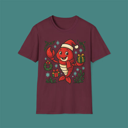 Christmas Lobster Unisex T-Shirt