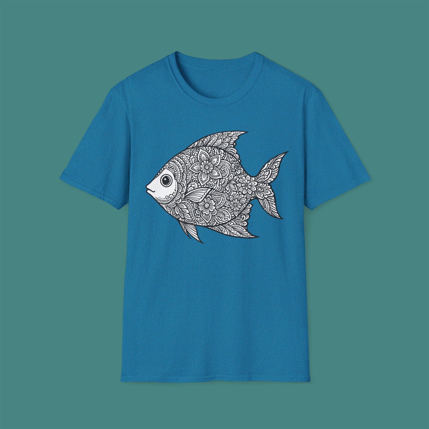 Intricate Mandala Fish Unisex T-Shirt