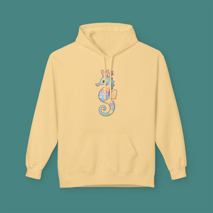 Easter Seahorse Fleece Unisex Hoodie