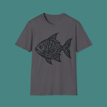 Tribal Tattoo Fish Unisex T-Shirt