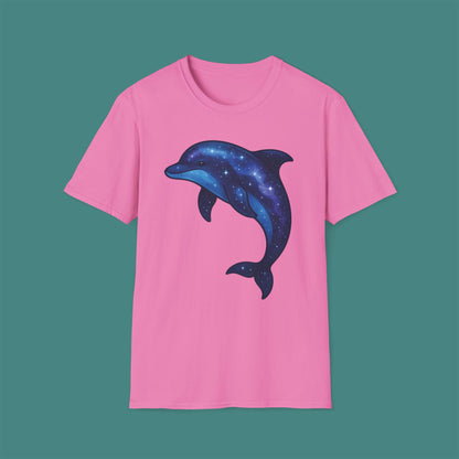 Cosmic Galaxy Dolphin Unisex T-Shirt