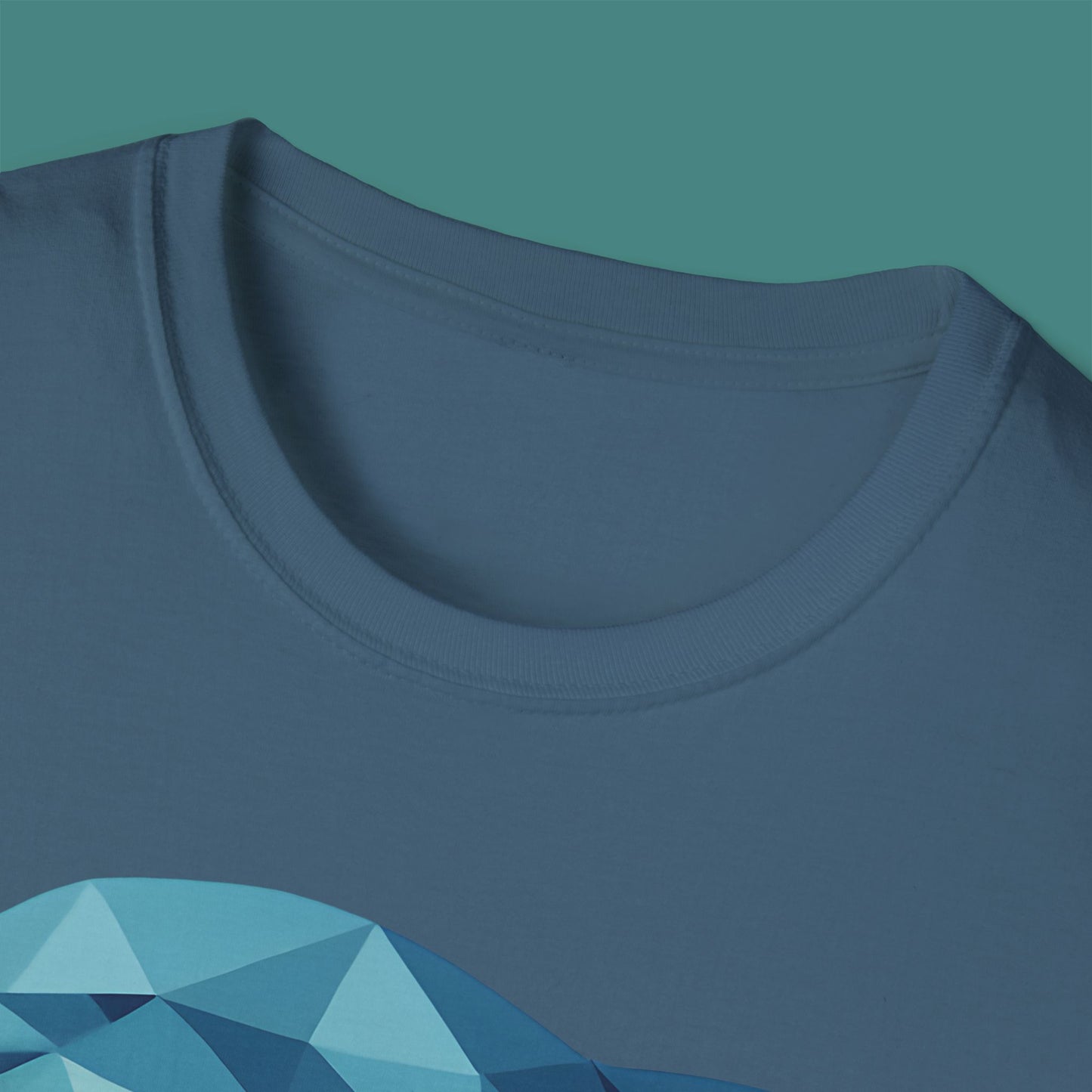 Geometric Polygon Dolphin Unisex T-Shirt