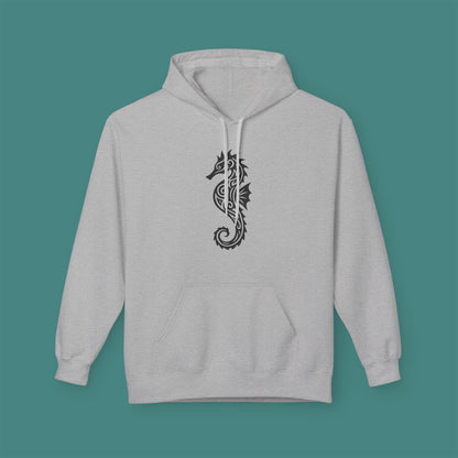 Tribal Tattoo Seahorse Fleece Unisex Hoodie