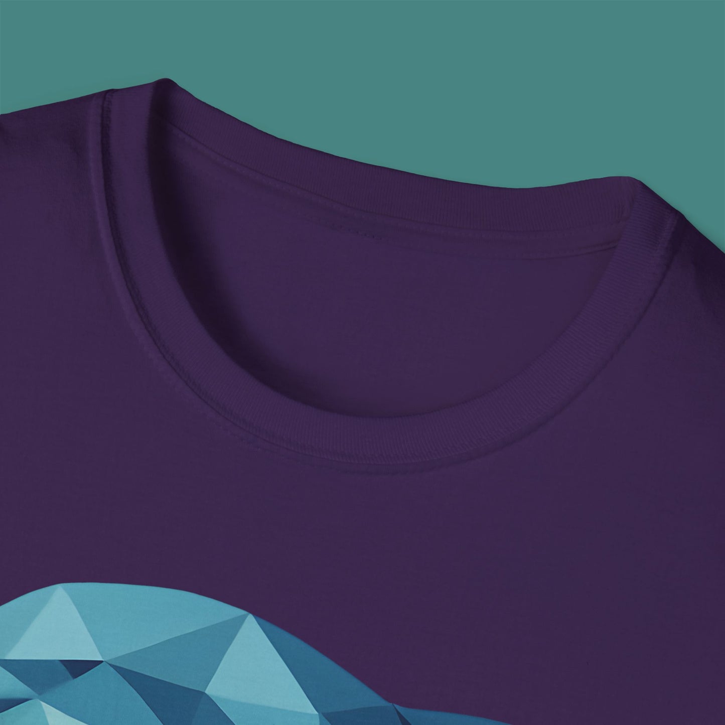 Geometric Polygon Dolphin Unisex T-Shirt
