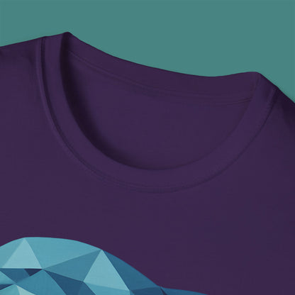 Geometric Polygon Dolphin Unisex T-Shirt