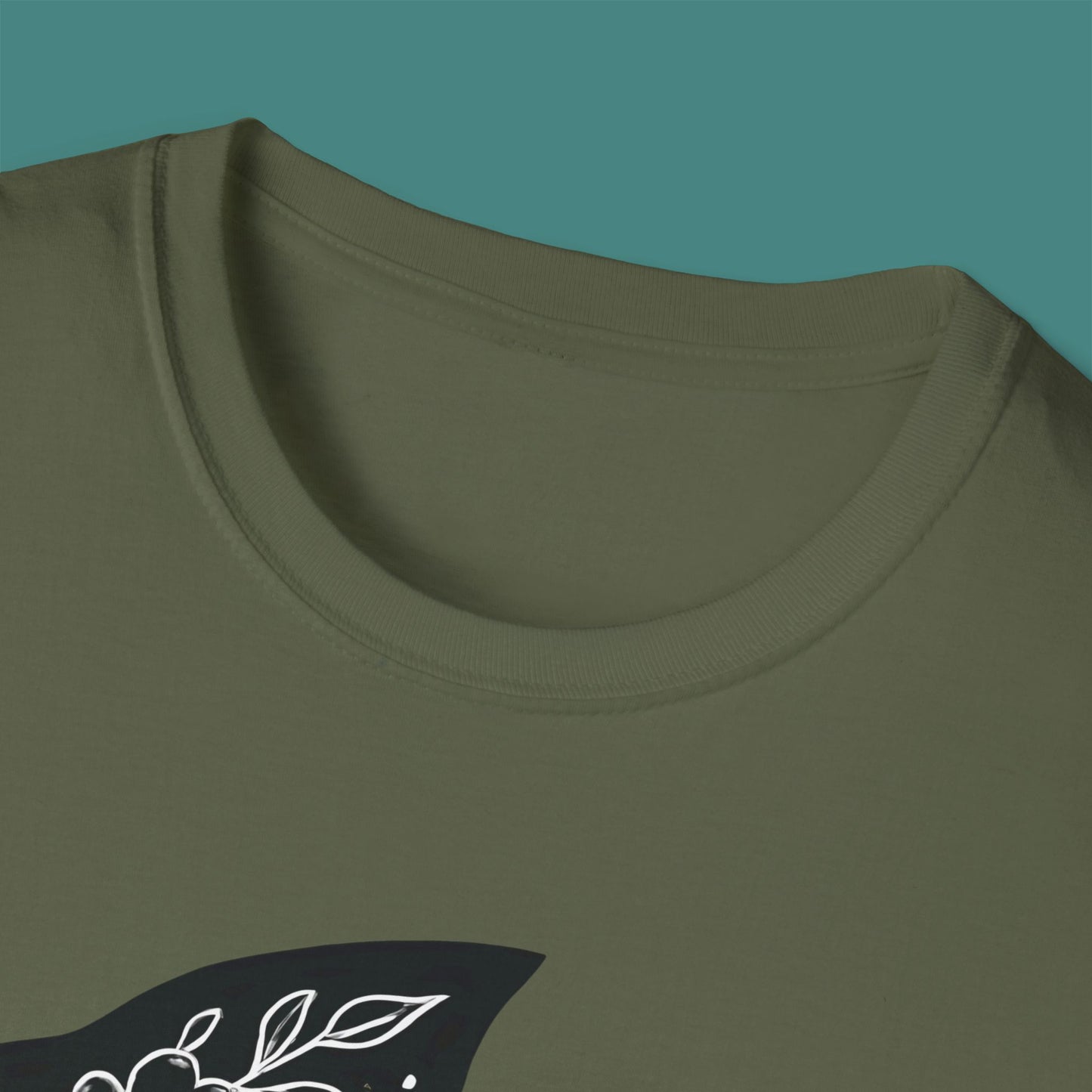 Floral Fish Silhouette Unisex T-Shirt