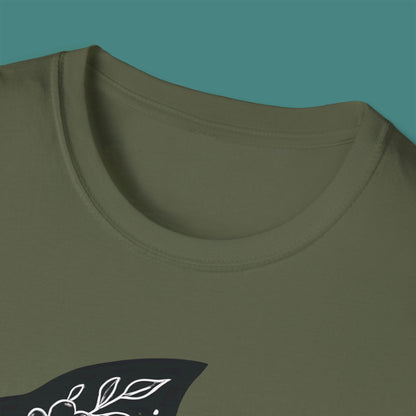 Floral Fish Silhouette Unisex T-Shirt