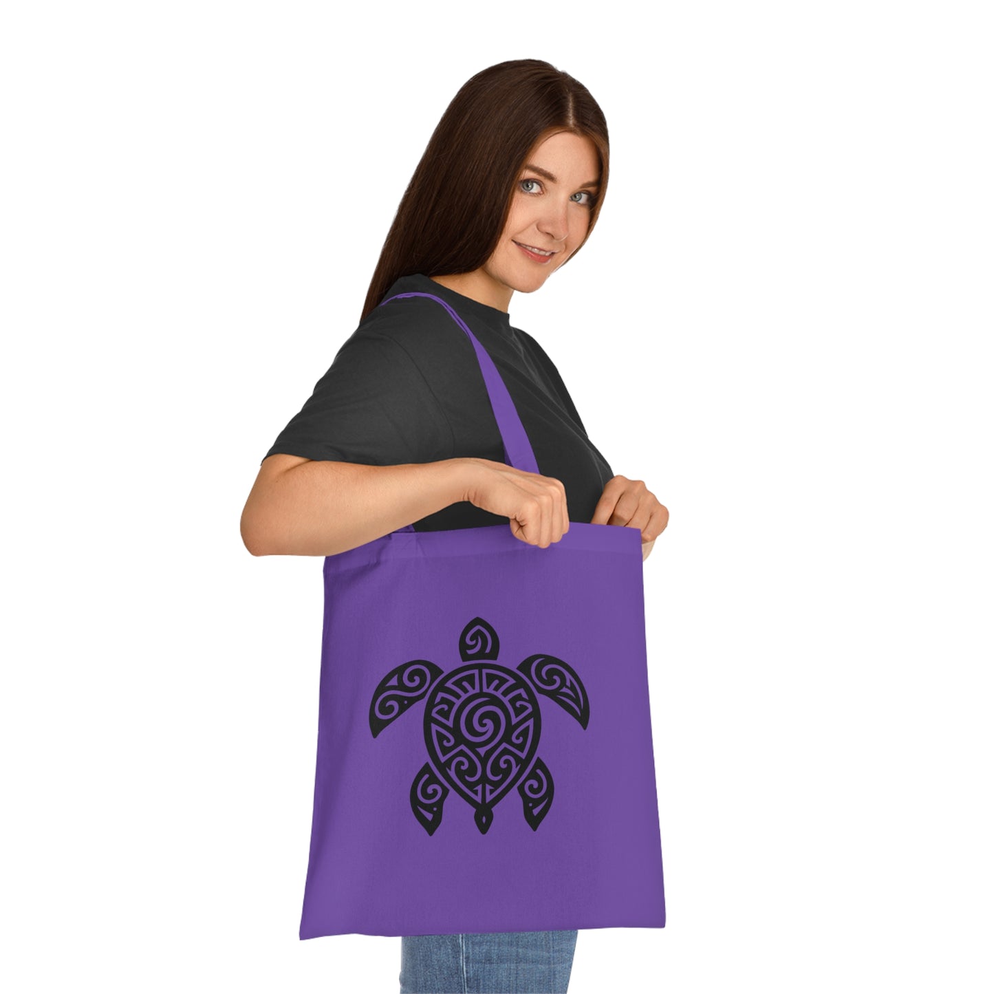 Tribal Tattoo Turtle Tote Bag