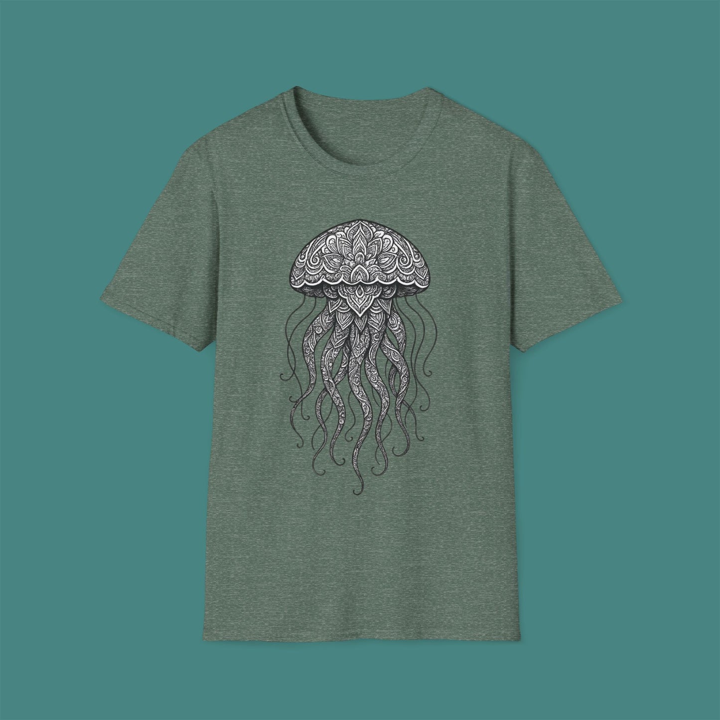 Intricate Mandala Jellyfish Unisex T-Shirt