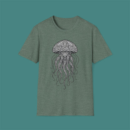 Intricate Mandala Jellyfish Unisex T-Shirt