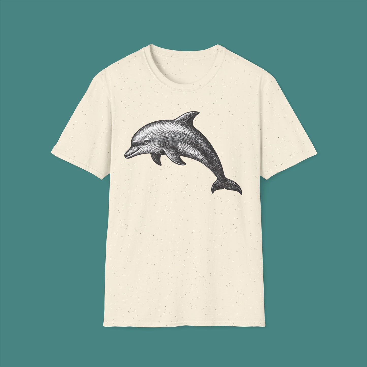 Vintage Etching Dolphin Unisex T-Shirt