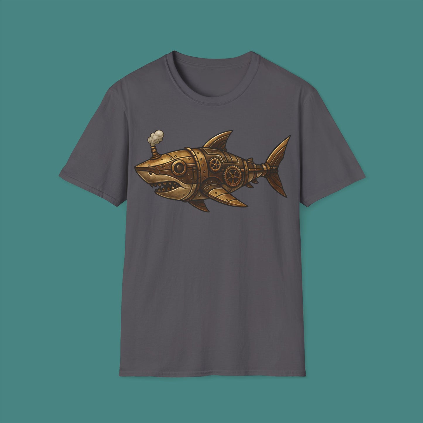 Steampunk Mechanical Shark Unisex T-Shirt
