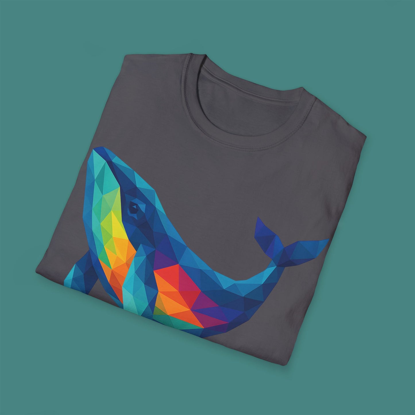 Geometric Polygon Whale Unisex T-Shirt