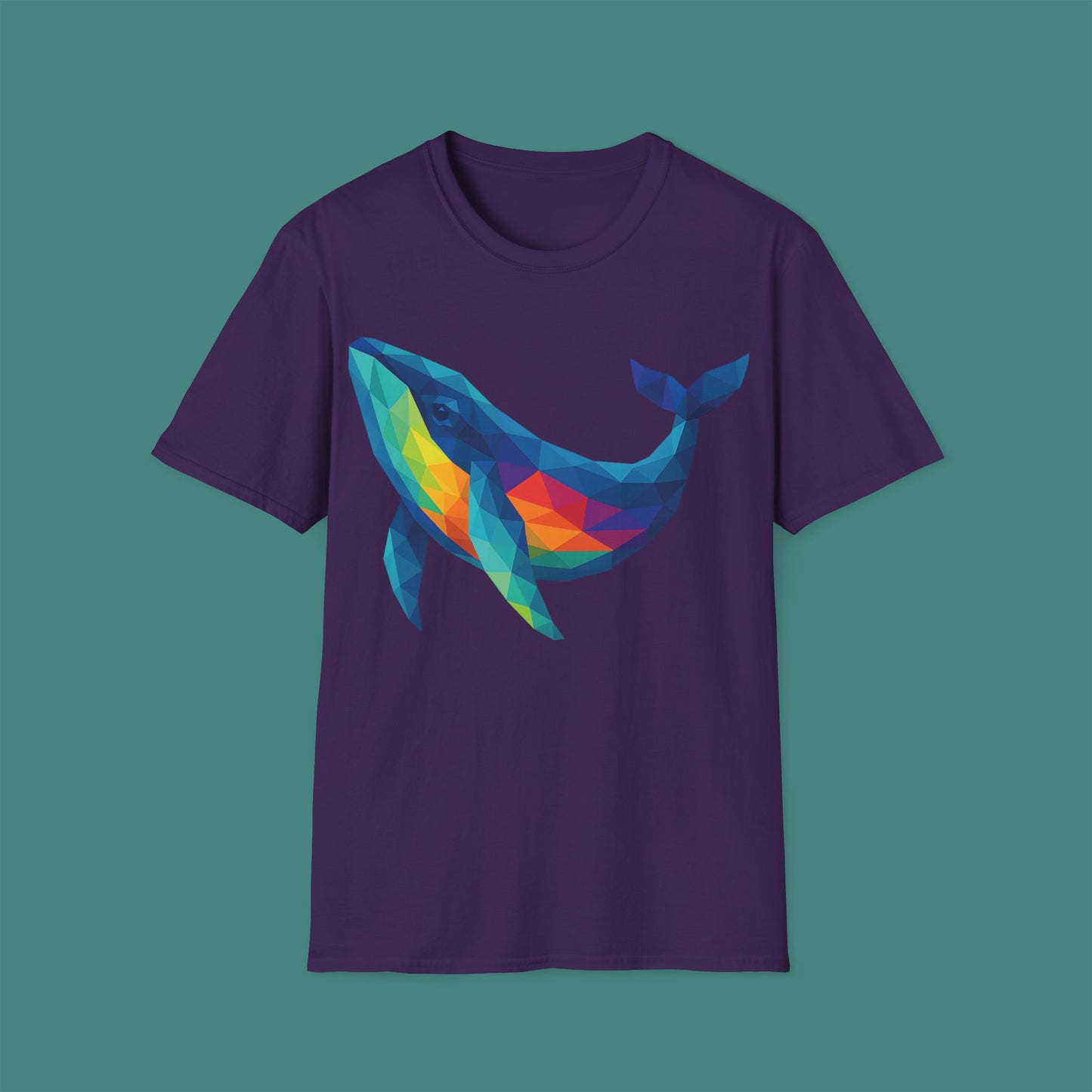 Geometric Polygon Whale Unisex T-Shirt