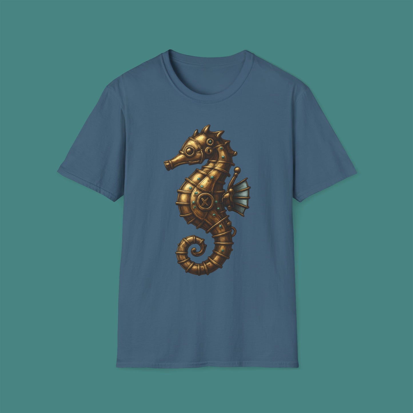Steampunk Mechanical Seahorse Unisex T-Shirt